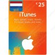 iTunes Gift Card €25 Netherlands - Instant Digital Code front cover