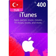 ٤٠٠ ليرة كارت اي تيونز تركي - كود رقمي