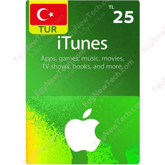 iTunes Gift Card ₺25 Turkey - Instant Digital Code front cover