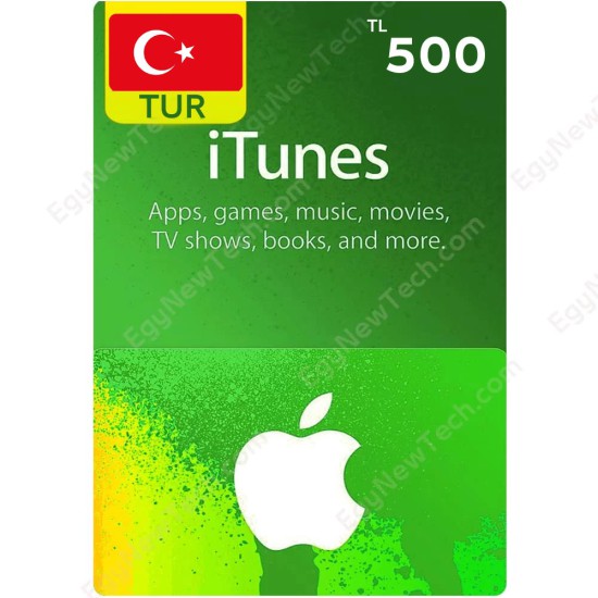 iTunes Gift Card ₺500 Turkey - Instant Digital Code front cover
