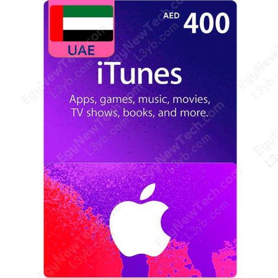 AED400 UAE iTunes Gift Card - Digital Code AED400 UAE iTunes Gift Card - Digital Code