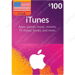 $100 USA iTunes Gift Card - Digital Code $100 USA iTunes Gift Card - Digital Code