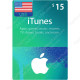 $15 USA iTunes Gift Card - Digital Code
