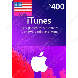 $400 USA iTunes Gift Card - Digital Code $400 USA iTunes Gift Card - Digital Code