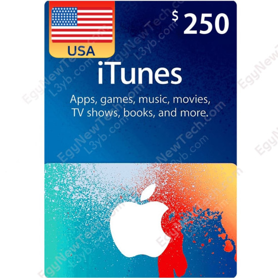 $250 USA iTunes Gift Card - Digital Code