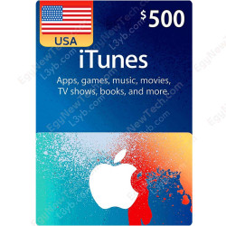 $500 USA iTunes Gift Card - Digital Code $500 USA iTunes Gift Card - Digital Code