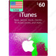 $60 USA iTunes Gift Card - Digital Code