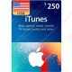 iTunes Gift Card $250 USA - Instant Digital Code front cover
