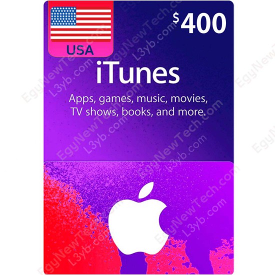 iTunes Gift Card $400 USA - Instant Digital Code iTunes Gift Card $400 USA - Instant Digital Code front cover