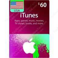 iTunes Gift Card $60 USA - Instant Digital Code