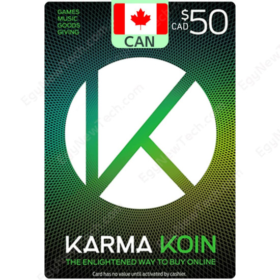 CDN$50 Canada Karma Koin - Digital Code