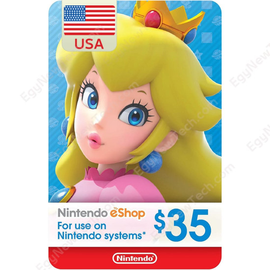 $35 USA eCash - Nintendo eShop Gift Card - Digital Code
