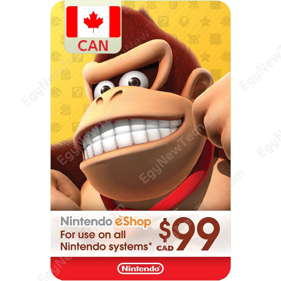 CDN$99 Canada eCash - Nintendo eShop Gift Card - Digital Code