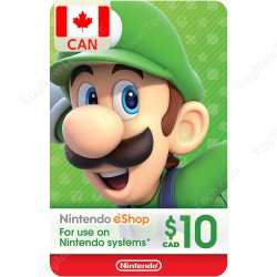 Nintendo eShop Gift Card CDN$10 Canada eCash - Instant Digital Code