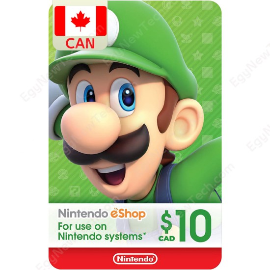 Nintendo eShop Gift Card CDN$10 Canada eCash - Instant Digital Code front cover