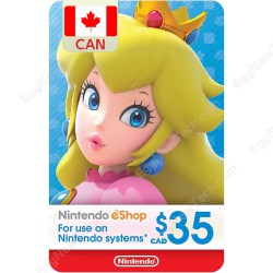 Nintendo eShop Gift Card CDN$35 Canada eCash - Instant Digital Code