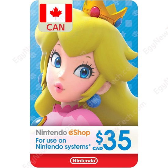 Nintendo eShop Gift Card CDN$35 Canada eCash - Instant Digital Code front cover