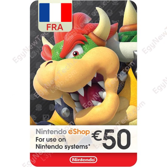 €50 France eCash - Nintendo eShop Gift Card - Digital Code