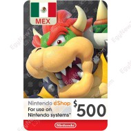 $500 Mexico eCash - Nintendo eShop Gift Card - Digital Code