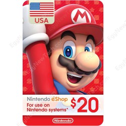 Nintendo eShop Gift Card $20 USA eCash - Instant Digital Code
