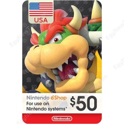 Nintendo eShop Gift Card $50 USA eCash - Instant Digital Code