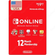 1 Year USA Online Individual Membership For Nintendo Switch - Digital Code