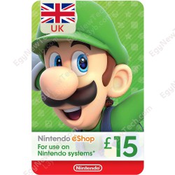 Nintendo eShop Gift Card £15 UK eCash - Instant Digital Code