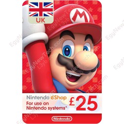 Nintendo eShop Gift Card £25 UK eCash - Instant Digital Code