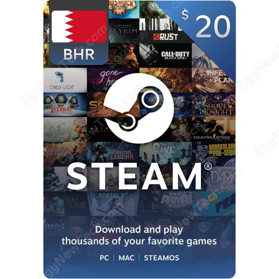Steam Gift Card $20 Bahrain - Instant Digital Code front cover