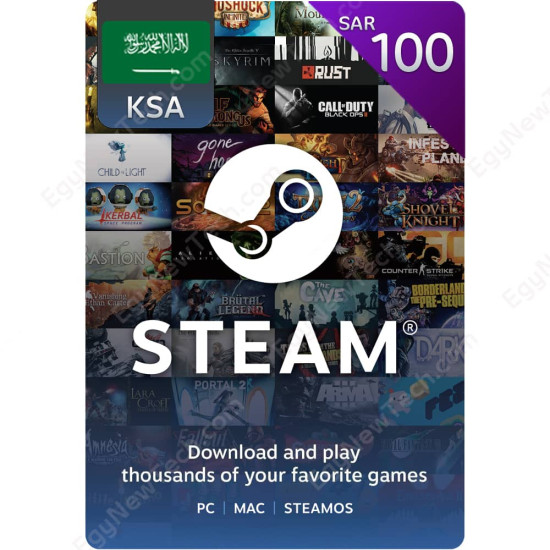 SAR100 KSA Steam - Digital Code