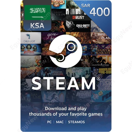 Steam Gift Card SAR400 KSA - Instant Digital Code front cover