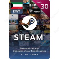 Steam Gift Card KWD30 Kuwait - Instant Digital Code