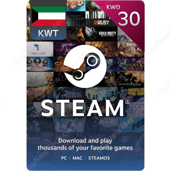 Steam Gift Card KWD30 Kuwait - Instant Digital Code Steam Gift Card KWD30 Kuwait - Instant Digital Code front cover
