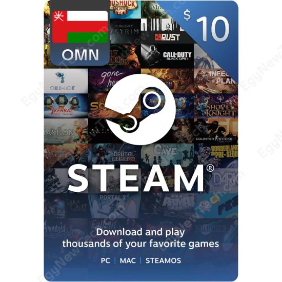 Steam Gift Card $10 Oman - Instant Digital Code front cover
