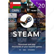 Steam Gift Card $20 Oman - Instant Digital Code
