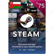 Steam Gift Card $75 Oman - Instant Digital Code