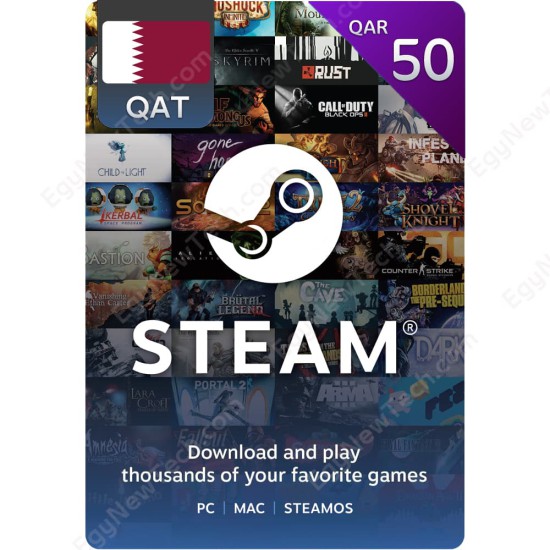 Steam Gift Card QAR50 Qatar- Instant Digital Code Steam Gift Card QAR50 Qatar- Instant Digital Code front cover