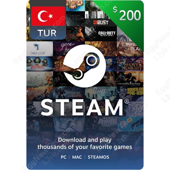 $200 Turkey Steam - Digital Code $200 Turkey Steam - Digital Code