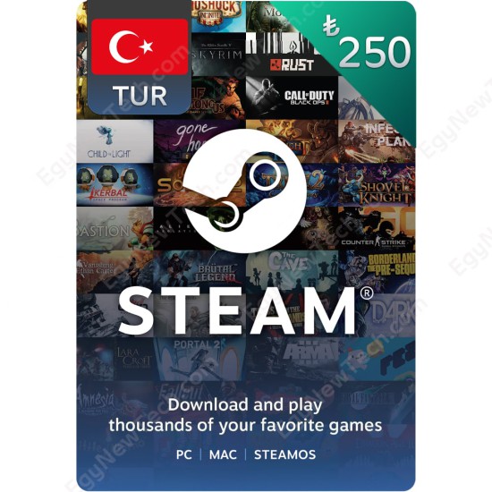 ₺250 Turkish Lira Steam - Digital Code ₺250 Turkish Lira Steam - Digital Code