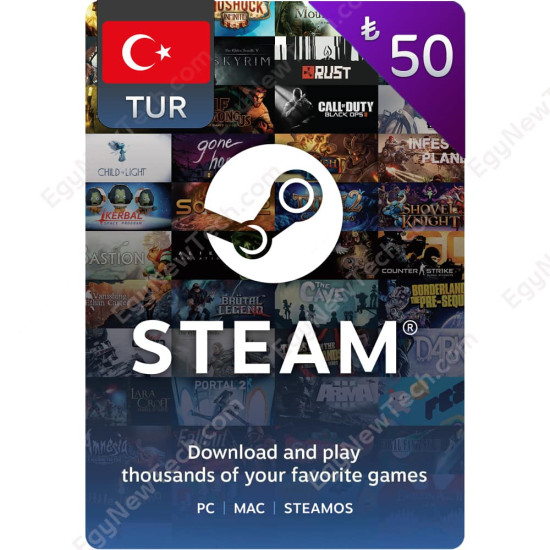 ₺50 Turkish Lira Steam - Digital Code