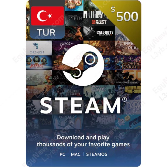 $500 Turkey Steam - Digital Code