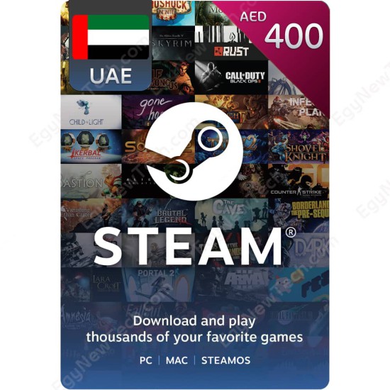 Steam Gift Card AED400 UAE - Instant Digital Code front cover