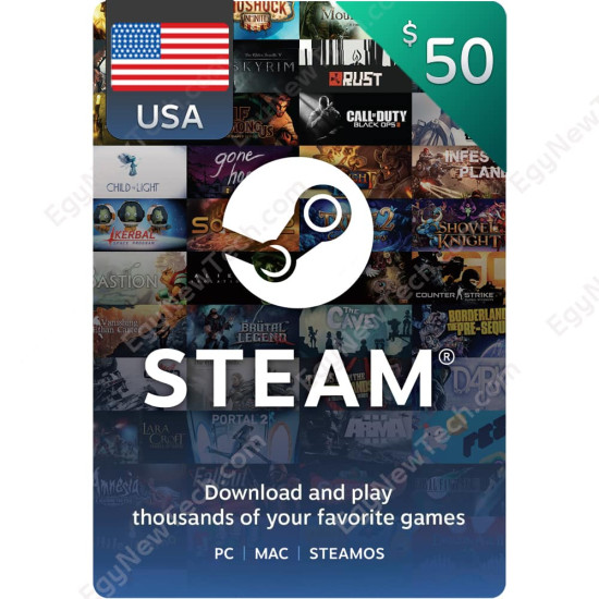 $50 USA Steam - Digital Code