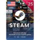 Steam Gift Card $25 USA - Instant Digital Code front cover