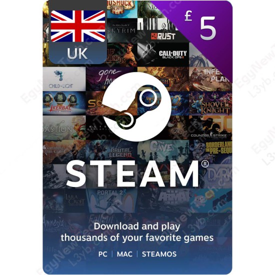 £5 UK Steam - Digital Code £5 UK Steam - Digital Code
