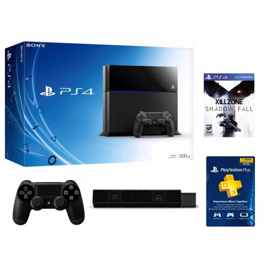 PlayStation 4 (Killzone+Controller+Camera+One Year USA PS plus)