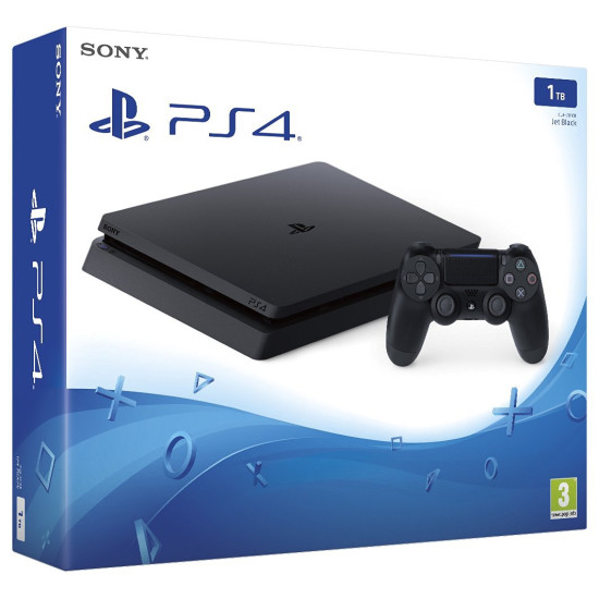 Sony PlayStation 4 Slim - 1 TB - Fifa 21 - 2 Controller Bundle - HDR - PSVR Ready