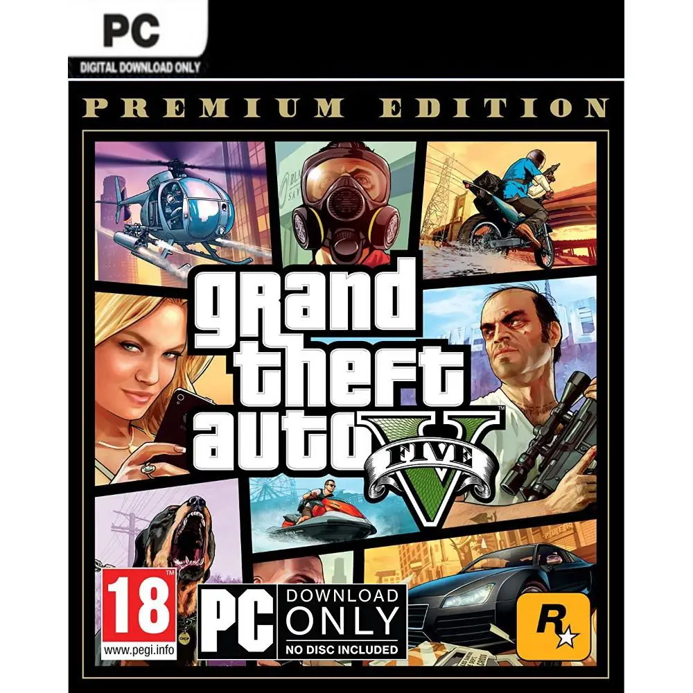 RockStar Grand Theft Auto V - Premium Online Edition - PC Rockstar Social  Club Digital Code | PC Digital CD-Keys