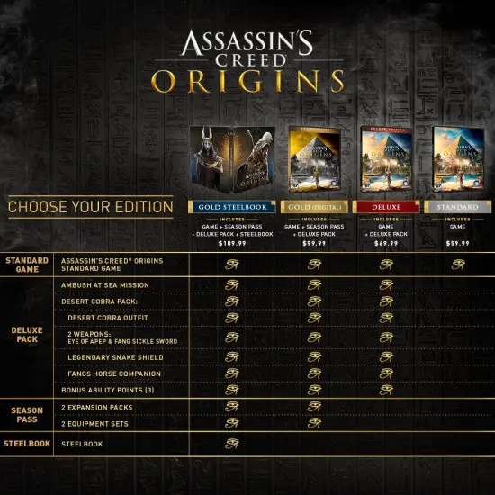 Assassin S Creed Origins Ps4 - roblox assassin value list fang