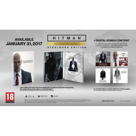 Hitman The Complete First Season Steelbook Edition | PS4